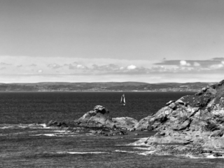 Black and white sea photography The West
