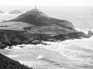 Cape Cornwall Black and white coastal photography The Far West