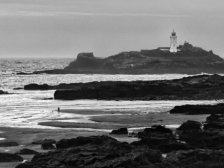 Godrevy Black and white coastal photography The Far West