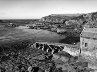 Lizard Point Lifeboat Station Black and white coastal photography The Far West