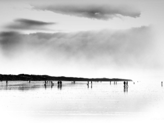 Black and white sea photography The West